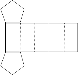 俯视图为五边形,∴该几何体为柱体