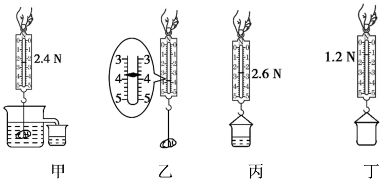 (8分)某实验小组利用弹簧测力计,小石块,溢水杯等器材,探究浮力的大小