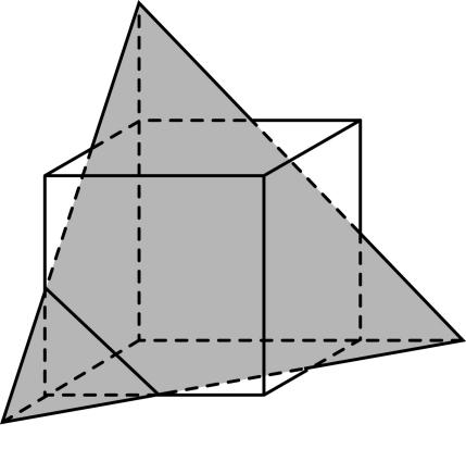 用一个平面去截正方体,截面的形状不可能是 a. 正三角形 b.