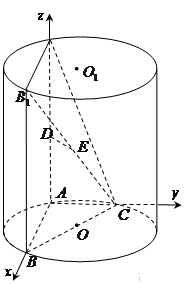 (本小题满分14分)如图,为圆柱的母线,是底面圆的直径, 分别是的中点