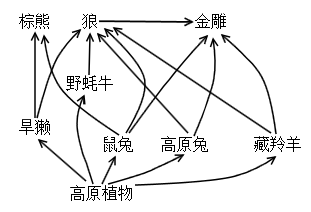 (2)该食物网中数量最多的生物是 ______________ .